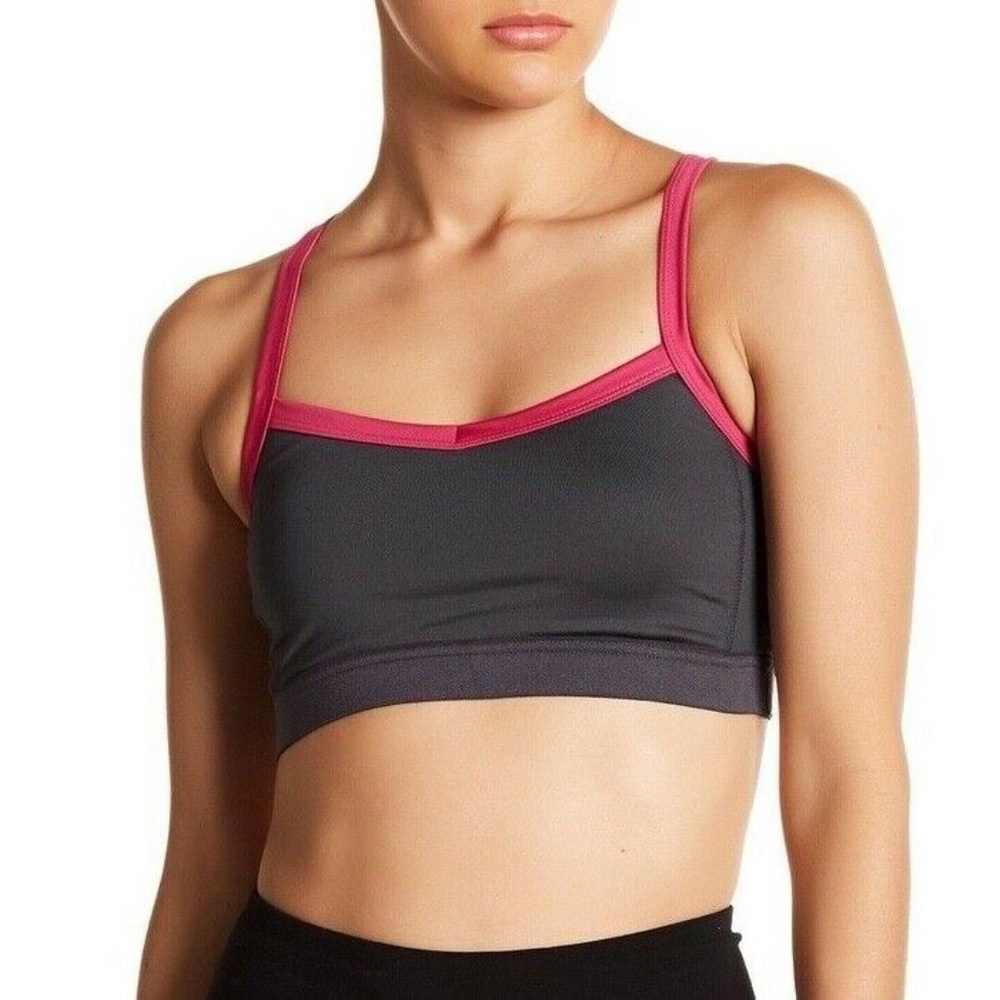 Z By Zella Zenobia Sports Bra Grey Ebony Sz XS NWT